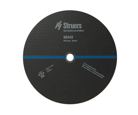 Cut-off Wheel, Hexagonal 66A43, 432 mm (17") dia. x 3.0 mm x 32 mm dia. 5 pcs.