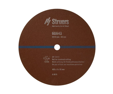 Dělící kotouče 60A43, Ø432 mm (17'') x 3.0 mm x Ø32 mm, Balení 5ks