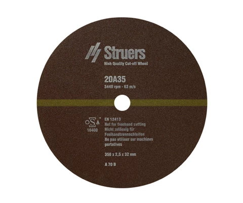 Cut-off Wheel 20A35, 350 mm (14") dia. x 2.5 mm x 32 mm dia. 10 pcs.