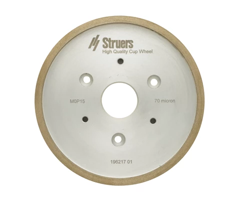Diamond Cup Wheel M0P15, 70 µm. 150 mm (6") dia. x 31.75 mm dia.