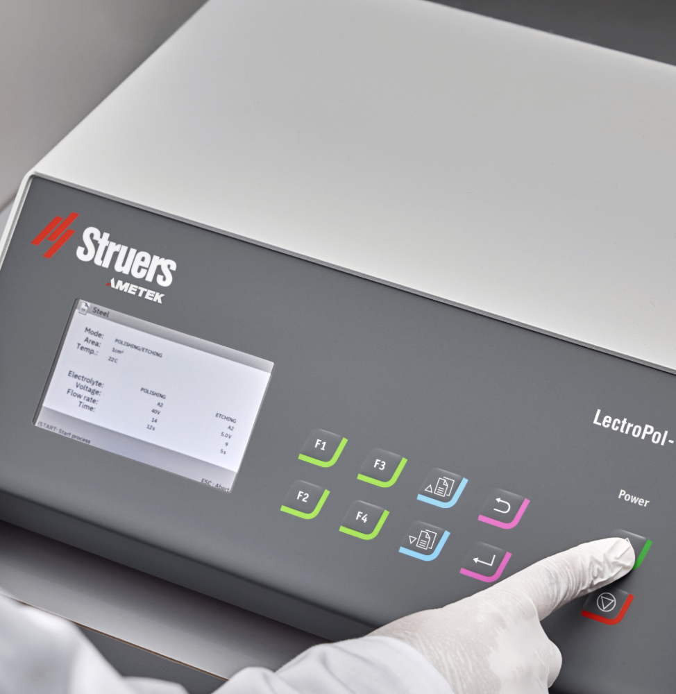 LectroPol-7 with saved and standard electropolishing methods