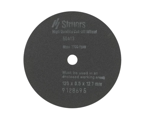 Cut-off Wheel 50A13, 125 mm (5") dia. x 0.5 mm x 12.7 mm dia. 5 pcs.